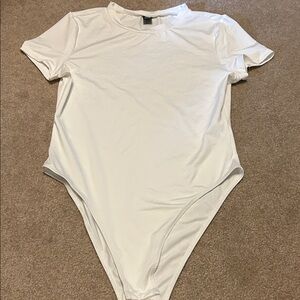 White women’s One Piece Bodysuit